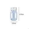 Glass Chemistry Reagent Bottle 30 ml Capacity ,Clear Sample Jar Scientific Glassware Screw Cap for