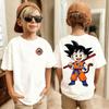 2026 Sommer Dragon Ball Print Kinder Goku Grafik Baumwoll-T-Shirt, Jungen Mädchen Harajuku Streetwear Anime Kinder Kurzarm-T-Shirt