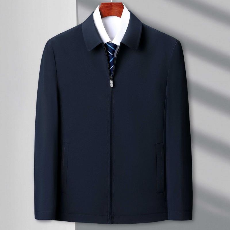 

Шелковая куртка Mulberry, мужская, весенне-осенняя, деловая, повседневная, для папы, куртка для мужчин среднего возраста, верхняя мужская куртка 200