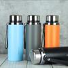 High-End Large Capacity Stainless Steel Thermos with Tea Infuser - Elegant Office Water Cup