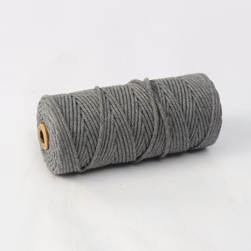 4mm 300m Colored Hand-Woven Cotton Rope for DIY Tapestry and Ornaments