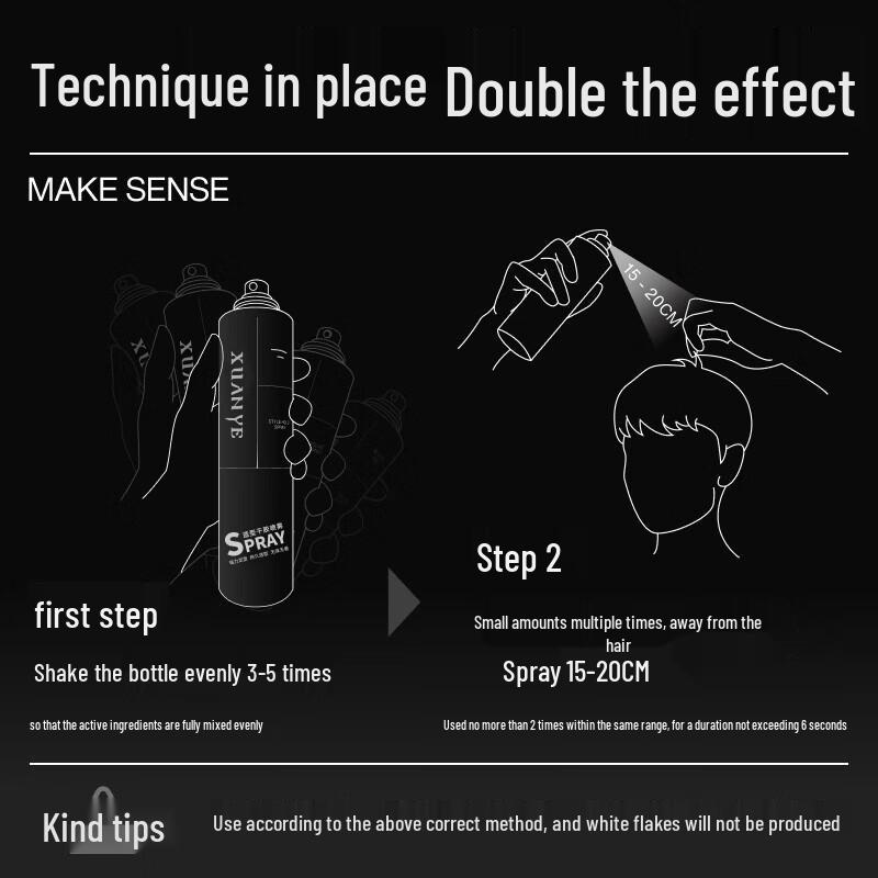XUANYE Men's Fragrance-Free Extra Strong Hold Hairspray