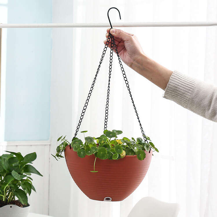BRICE Pot De Plantation Round Hanging Planter Outdoor Garden Coloured Plant Pot