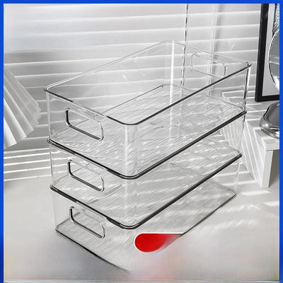Acrylic Desktop Organizer: Transparent Storage for Cosmetics, Masks, Snacks, and Sundries