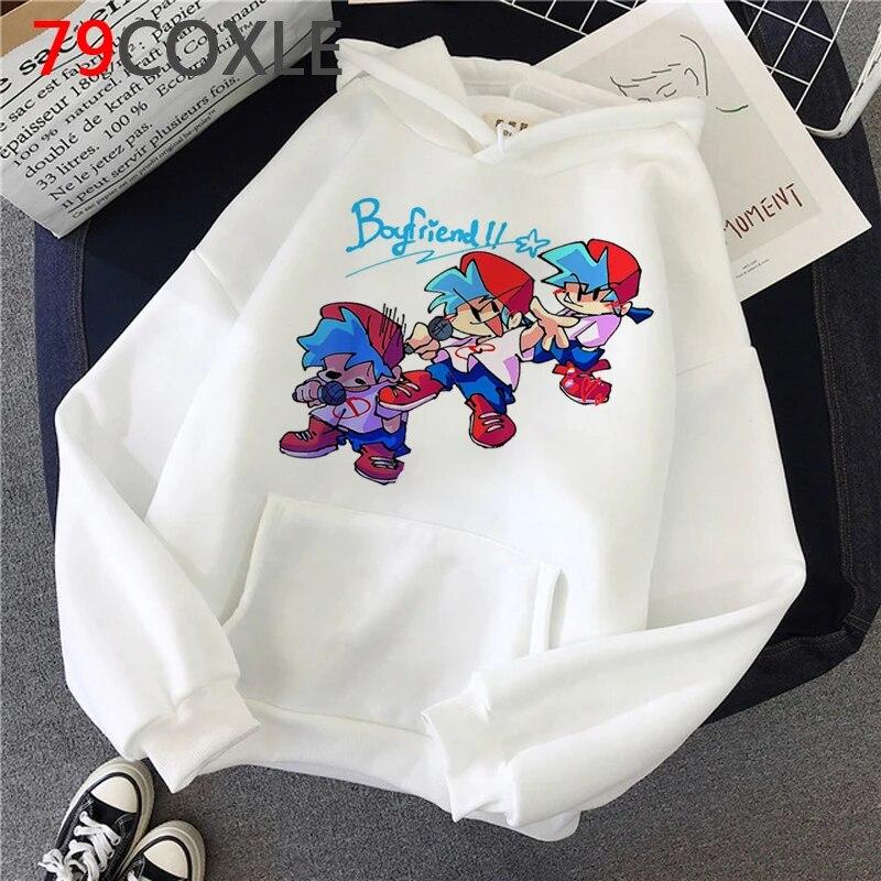 Hot Game Friday Night Funkin Hoodies Unisex Kawaii Hip Hop Harajuku Cartoon Graphic Streetwear Unisex Tops Fashion Sweatshirts Male Unisex