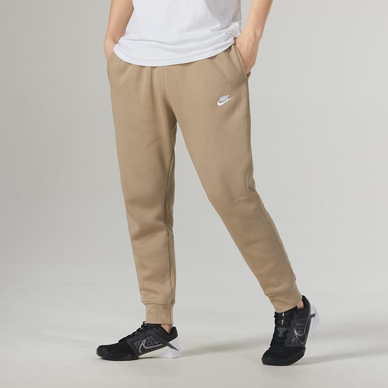 Nike Sports Life Collection Casual Pants Men's Khaki Thickened And Fleece Lined Cuffed Pants BV2672-247