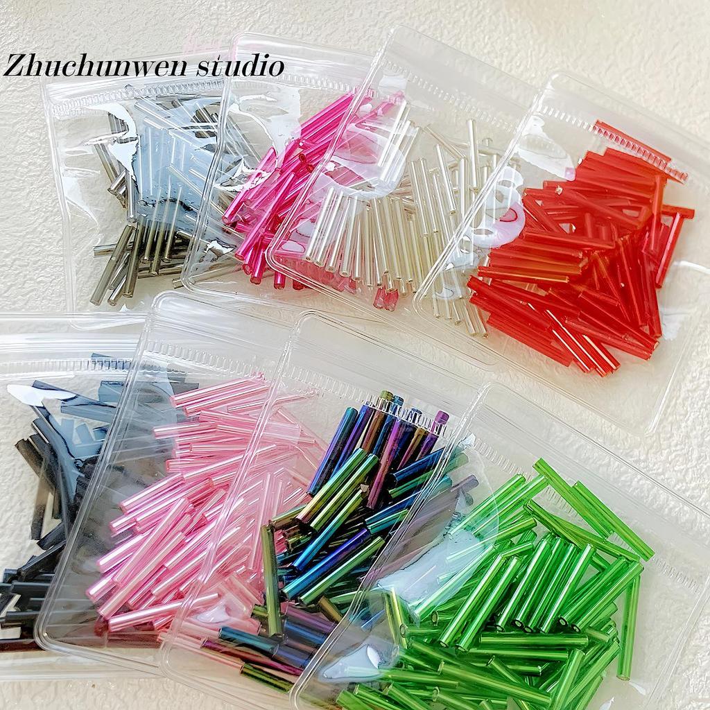 20mm HyunA Skleněné korálky, Tvar trubičky, Sypané pro DIY korálkování, Náramky, Náhrdelníky