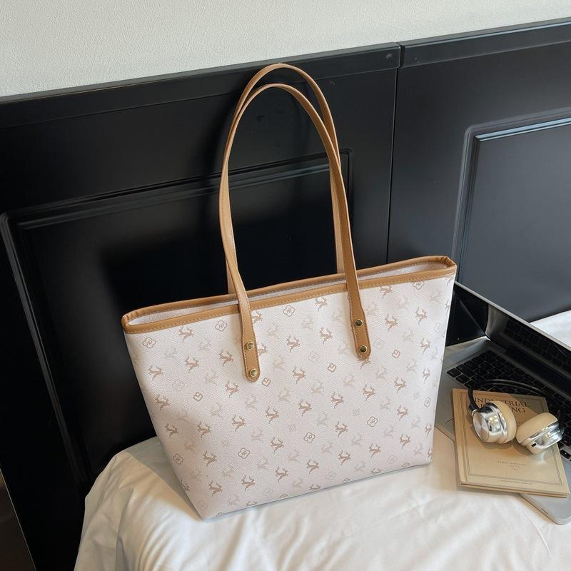 Fashion large-capacity bag women's 2025 new commuter versatile shoulder bag, high-end sense going out to work tote bag