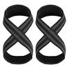 MKAS Cinghie a 8 personalizzate con logo per sollevamento pesi, allenamento, supporto polso da palestra, cinghie da polso da palestra, cinghia in cotone per powerlifting