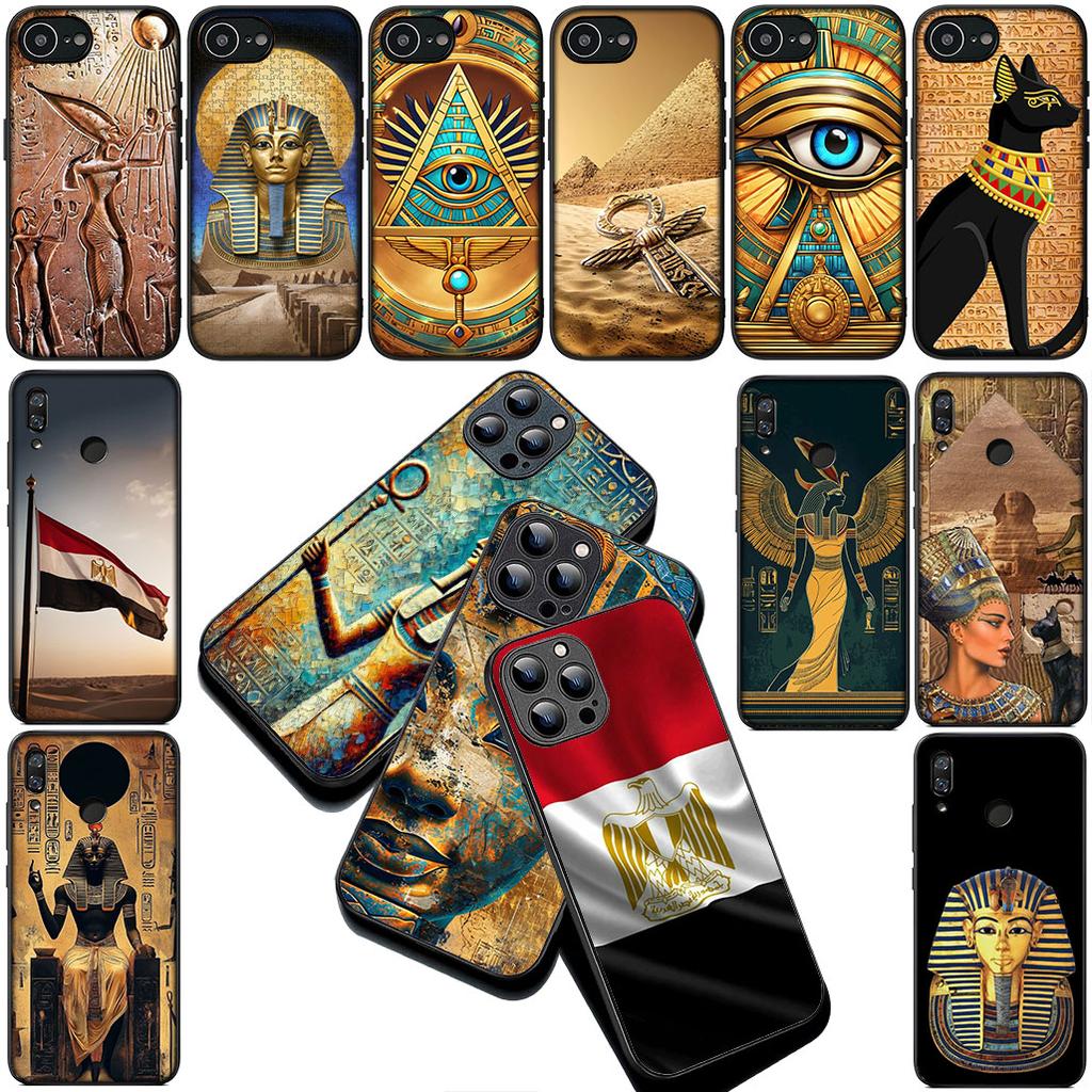 Egypt Nefertiti Anubis Ankh Kemet Pharaoh Flag Cover for Xiaomi Redmi Note 12 11 10 Pro 10A 10C 12C 13C Note12 12Pro Phone Case