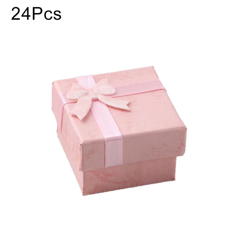 Confezione Regalo Elegante VEGCOO 2 Pezzi Confezione Regalo Per Gioielli Con 2 Sacchetti Regalo, 8 X 8 X 1,7 Cm Scatola Scatole Portagioie
