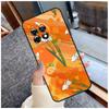 Orange Flower Pattern Case For OnePlus Nord CE 2 3 Lite 2T N10 N20 N30 Ace 8T 9RT 10T 10R 8 9 10 Pro 11 Coque