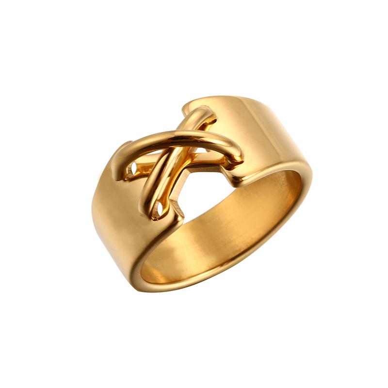 

Новые свадебные женские кольца, ювелирные изделия, высококачественные кольца из нержавеющей стали с крестом, розовое золото, цветные кольца для женщин Anillos Mujer 9