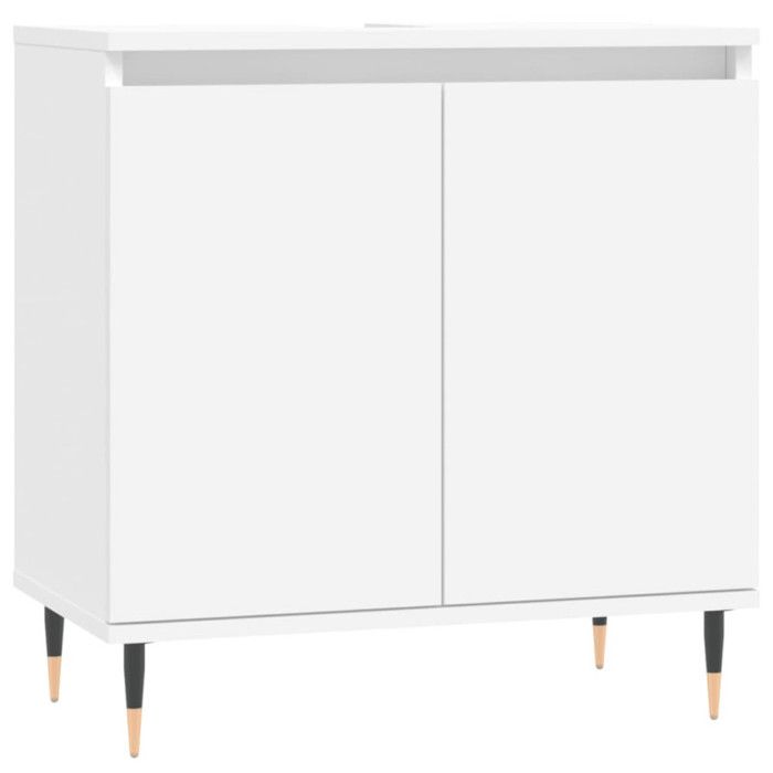 VidaXL Armoire de salle de bain blanc 58x33x60 cm bois d'ingénierie 831572