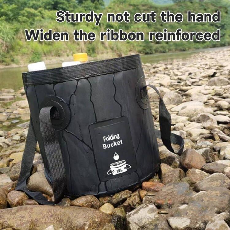 Cubo Plegable de Plástico Portátil Bolsas de Almacenamiento de Agua a Prueba de Fugas Ahorro de Espacio