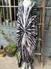 Rayon Tie-Dye Long Robe Bikini Cover-Up In 3 Colors