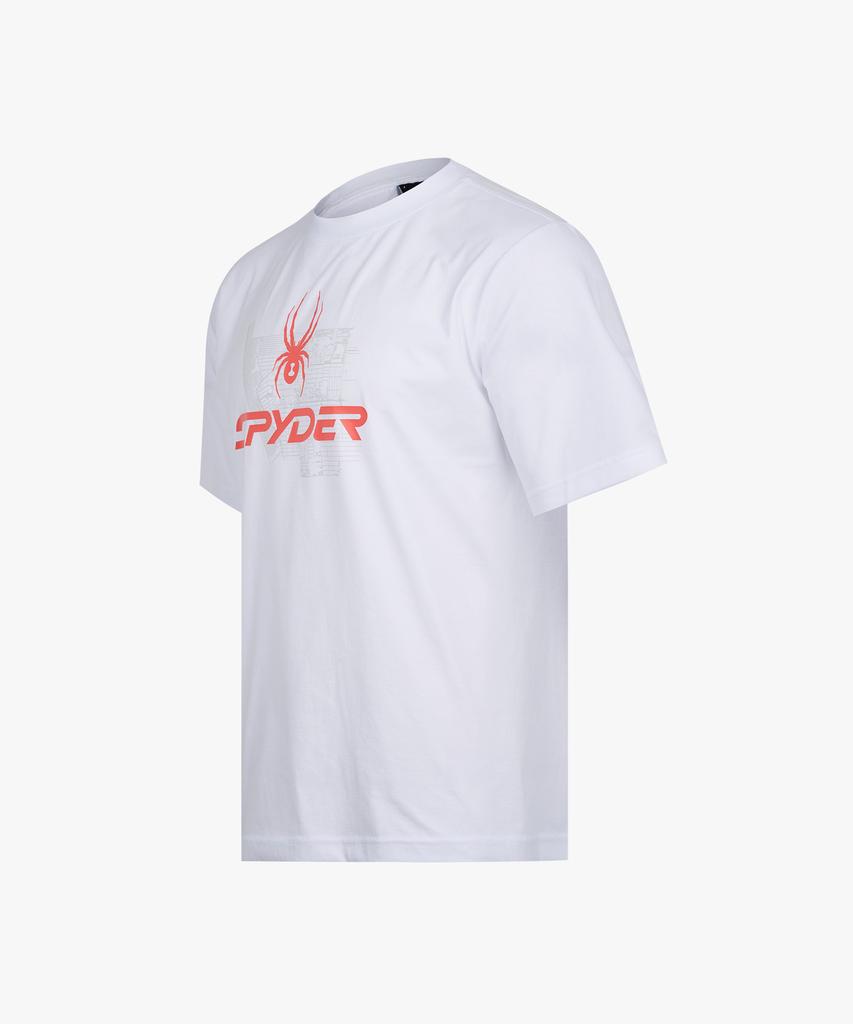 SPYDER Duotech Men'S Graphic Short Sleeve T-Shirt Spkmcnrs311Mwht