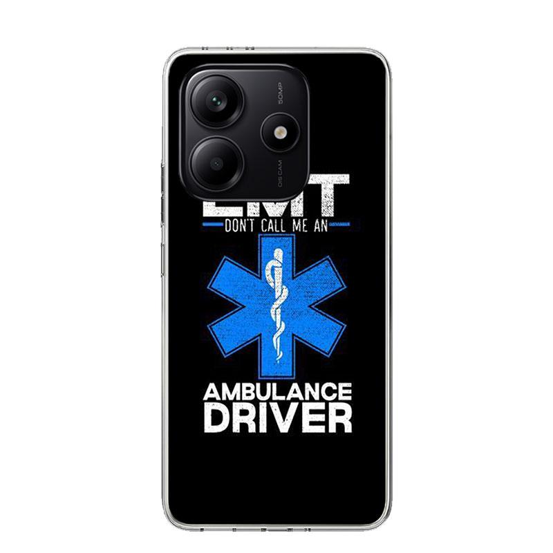 

EMT EMS Medical Rescue Phone Case For Xiaomi Redmi Note 15 14 13 12S 12 Pro Plus 11S 11E 11 11T 10S 10 Art Soft Pattern Cover Re Redmi Note 14 Pro 5G