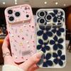 Flowers Leaves Pattern Case For iPhone 17 Pro Max Funda iPhone 16 15 14 13 Pro Max Magnetic For Magsafe Hybrid Slim Matte Cover