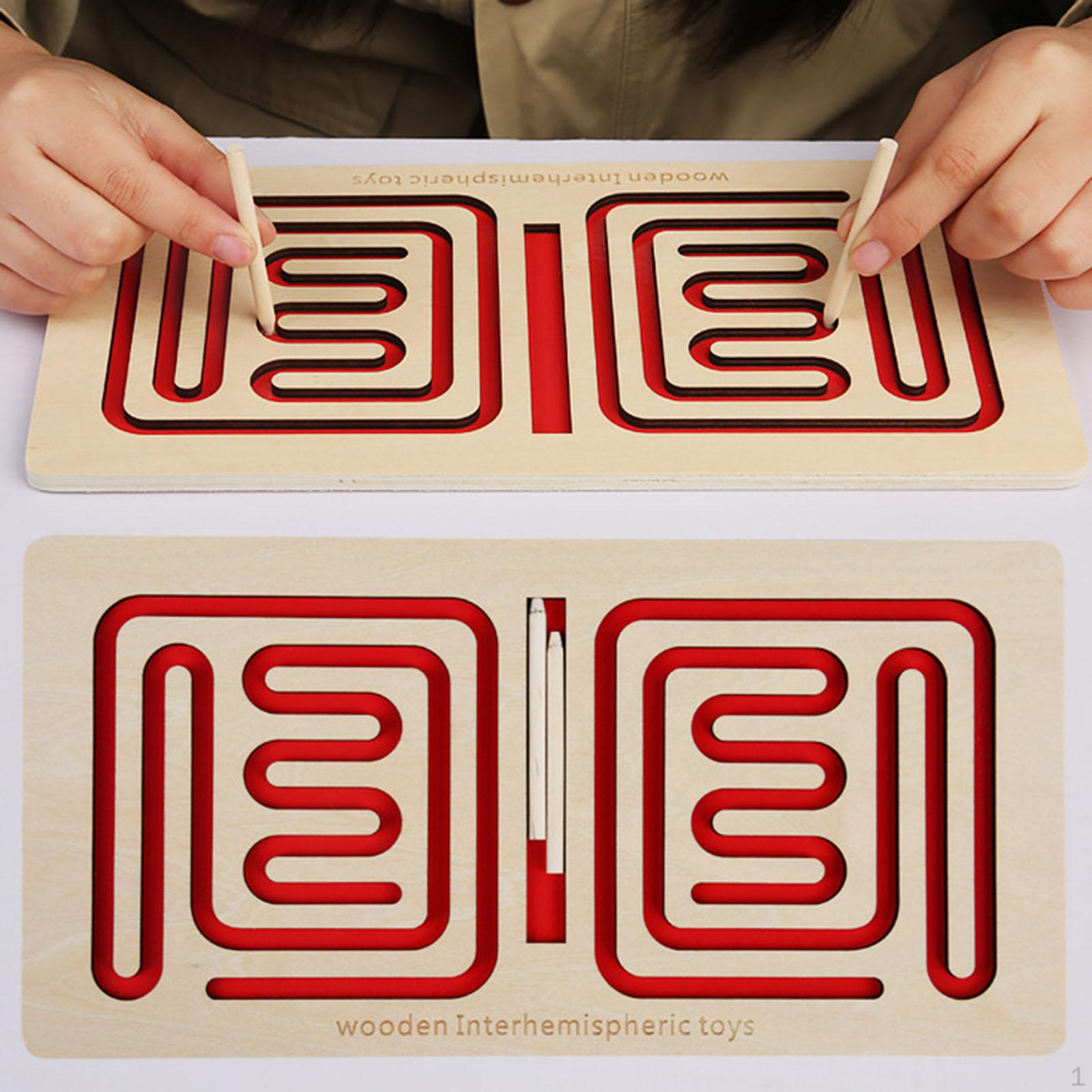 

Игрушка для развития мелкой моторики левого и правого мозга, лабиринт, настольная игра для вечеринки красный