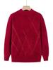 Women's Mink Fleece Sweater Winter Thick Pullover Knitwear Half Turtleneck Warm Knit Top Plush Jumper