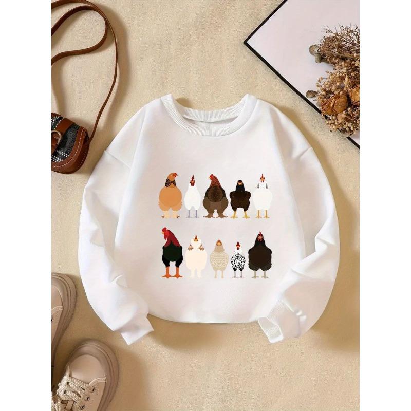 Kids Sweatshirt Creative Letter Pattern Fashion Casual Round Neck Sweatshirt Suitable for Daily Party and Vacation Gift