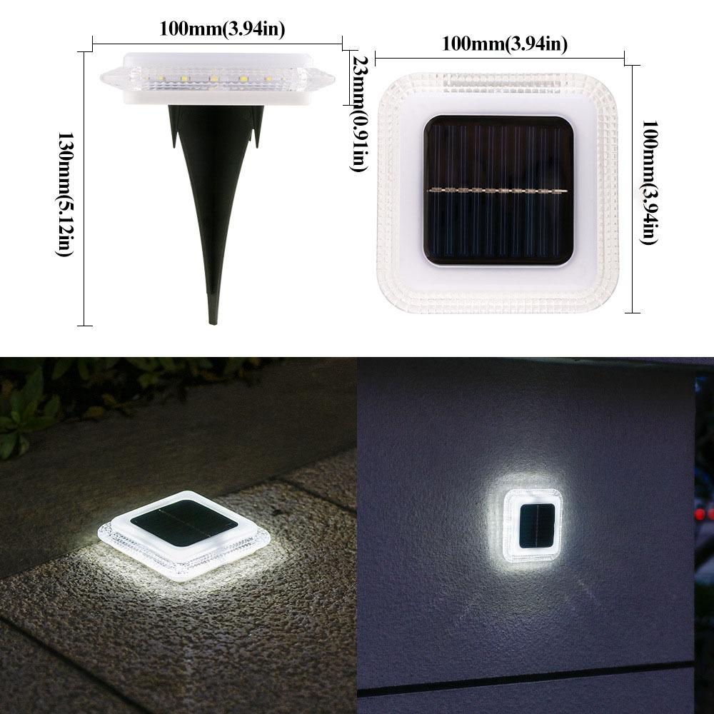Waterproof Solar Ground Lights Sensor LED Floor Lights Energy Saving Solar Buried Light  Lawn