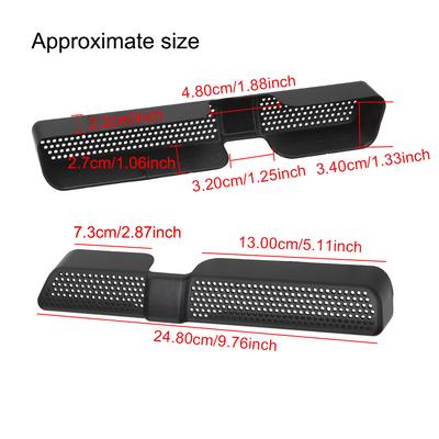 ABS Back Seat Under Ventilation Car Vent Cover Dustproof For Skoda Kodiaq 2016 2017 2018 2PCS/Set Car Air Outlet Cover