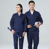 Breathable Cotton Unisex Long Sleeve Work Suit with Safety Vest Anti-shrink Feature