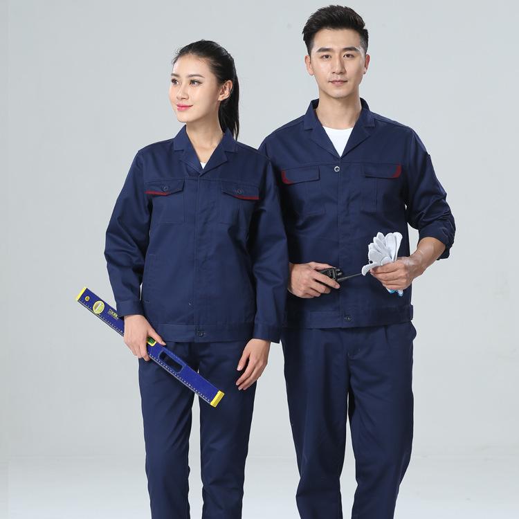 Breathable Cotton Unisex Long Sleeve Work Suit with Safety Vest Anti-shrink Feature