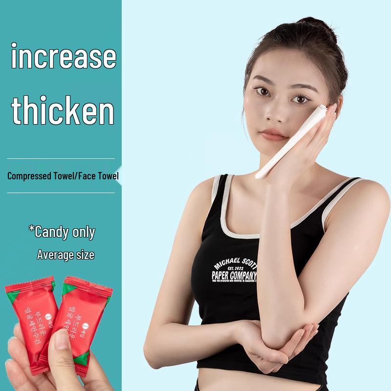 Portable Travel Compressed Face Towel - Thickened, Disposable Washcloths for Bath & Business Trips