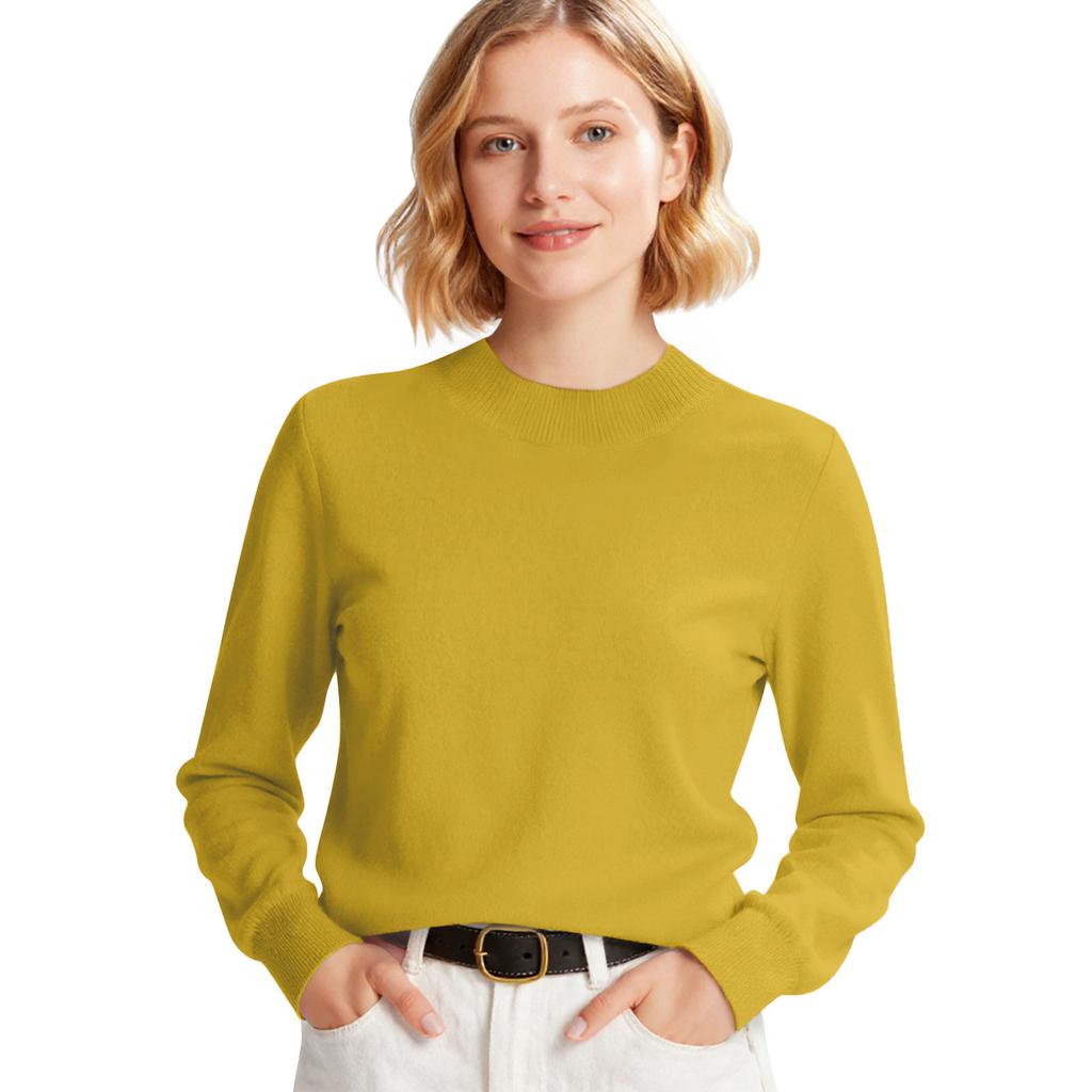 Damesmode Lange Mouwen Slankmakend Alles- Trui Pullover Gebreide Top