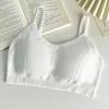 Women's Wire-Free Push-Up Sports Camisole Cami-Style One-Piece Bra Underwear