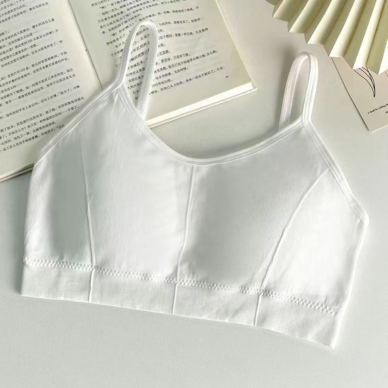 Women's Wire-Free Push-Up Sports Camisole Cami-Style One-Piece Bra Underwear