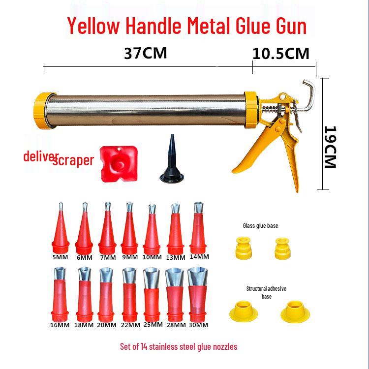 Automatic Structural Adhesive & Sealant Gun for Silicone and Glass - Home & Window Decoration Tool