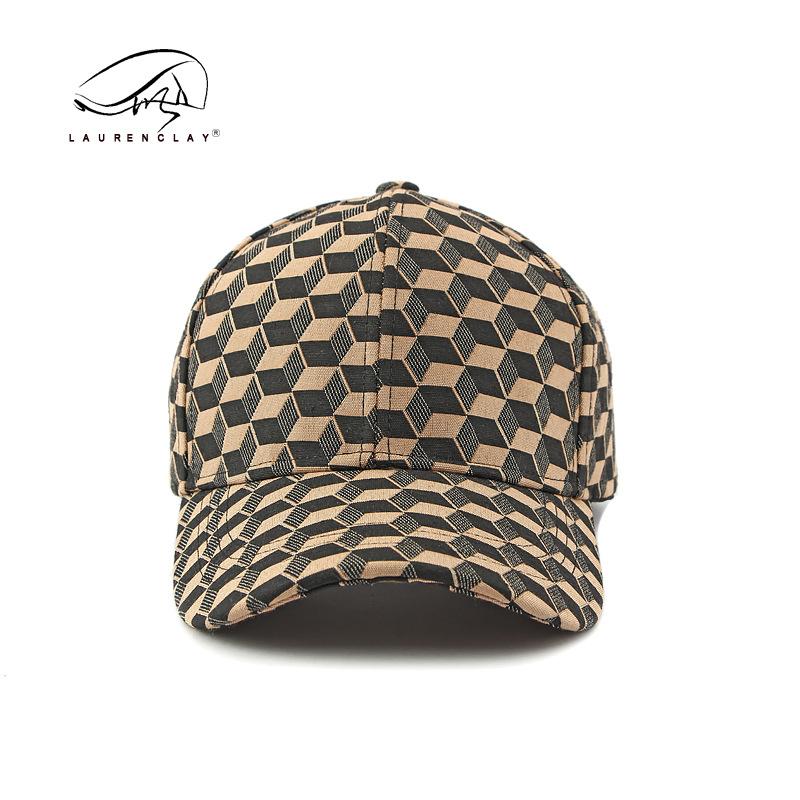 Peaked Cap Men's New Personalized Three-dimensional Square Plaid Hardtop Baseball Cap Women's Retro Fashion Sunscreen Visor