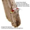 6PCS #14 #16 Barbless Brass Bead Head Nymph Fly Fishing Flies Fast Sinking Wet Fly For Trout Grayling Perch Bass