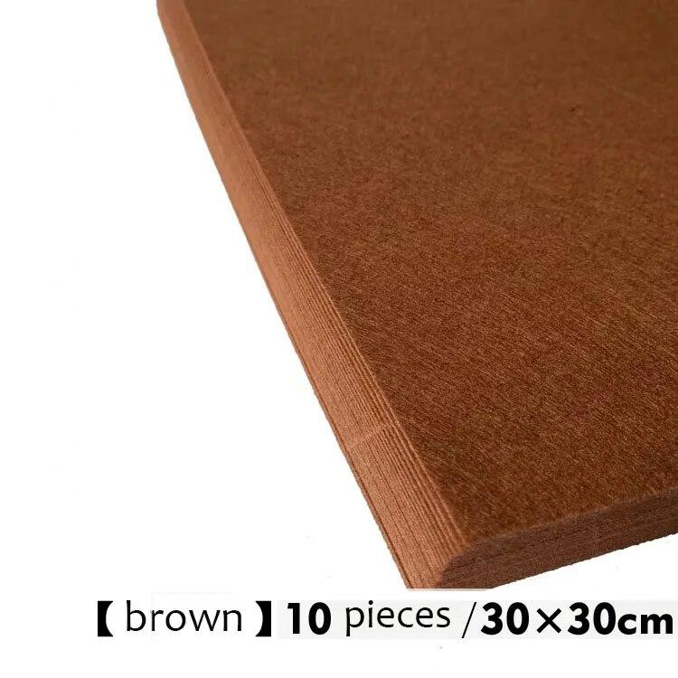 10Pcs Soft Felt Fabric Sheet Assorted Color Patchwork Sewing DIY Craft Squares Nonwoven 1mm Thick Handmade Fabric Weaving