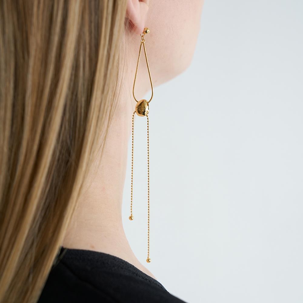 Still Instant Round Hole & Forms - Earring 04 (2Colors)
