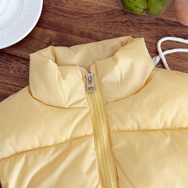 2026 Kids' Autumn/Winter Padded Stand Collar Vest for Boys & Girls