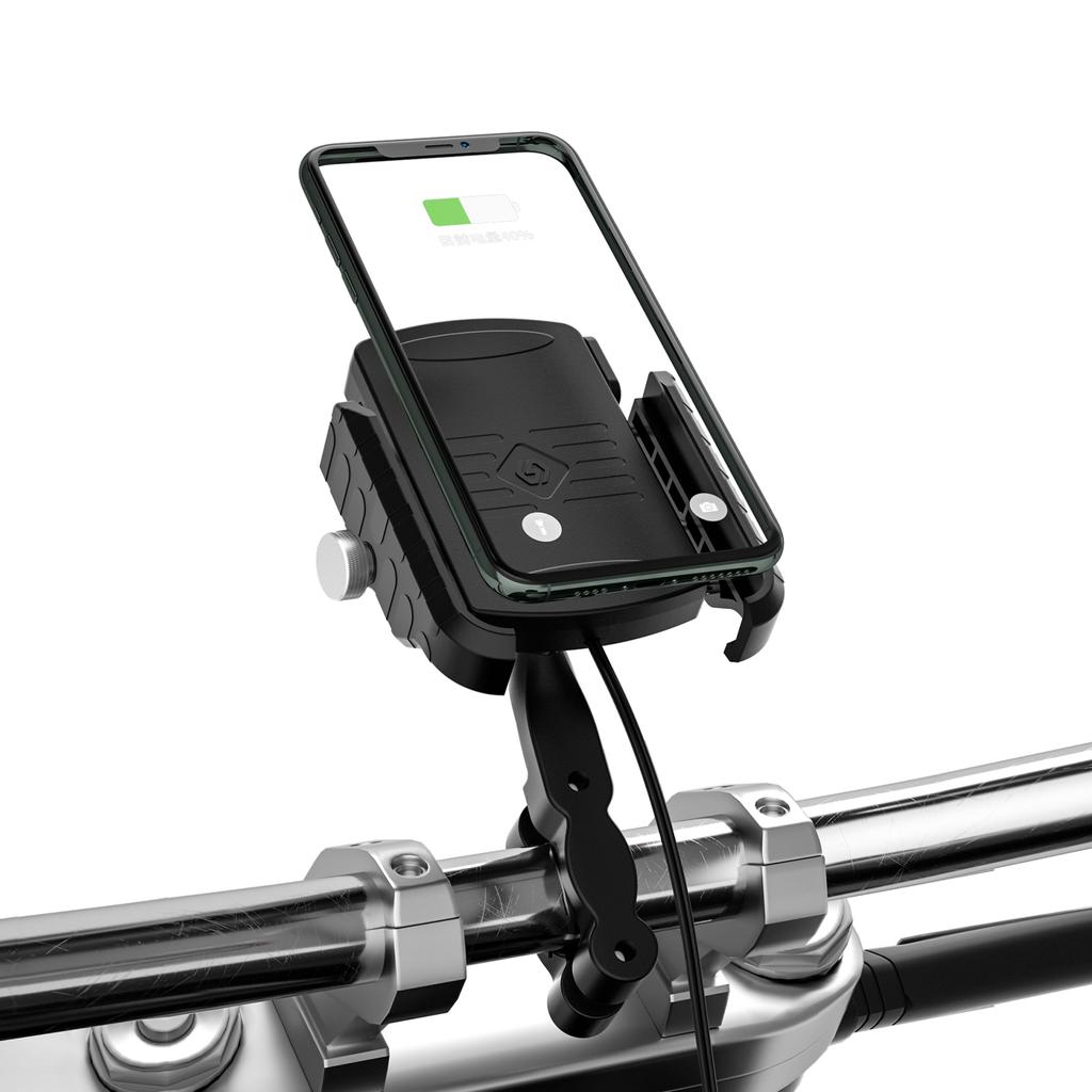 15W Phone Wireless Charge Bracket Extension Bracket Black A For Moto Scooter