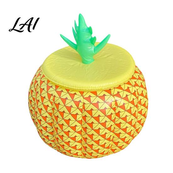 Fruit Ice Bucket Inflatable Pineapple Bucket with Covered Heat And Cold Preservation Drink Shape Cooler Thickened PVC for Pool Beach Party Covered