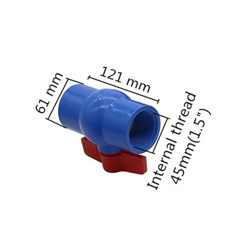 1Pc 1/2"~2" PVC Pipe Socket Ball Valve Aquarium Fish Tank Connectors Fittings Garden Irrigation System Adapter PVC Ball Valve