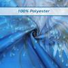 Underwater World Ocean Blue Turtle Coral Polyester Waterproof Mildew Washable Shower Curtain 180 X 180Cm With 12 Hooks