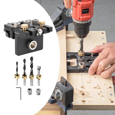 Self Centering Doweling Jig Kit Accessory Accurate Portable High Performance Wear Resistant