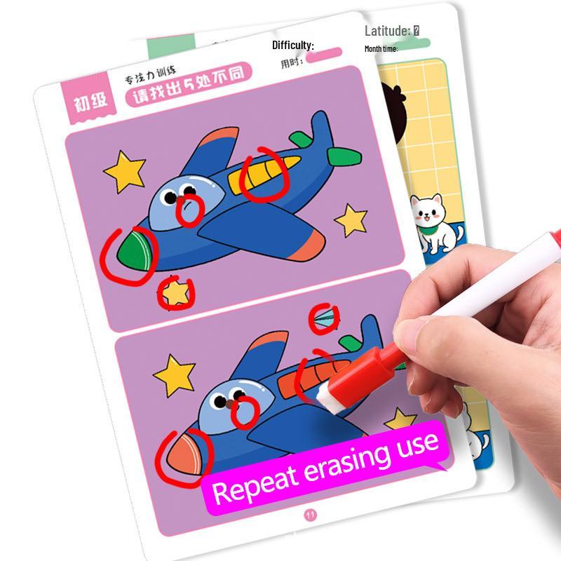 Find the Difference: Educational Maze and Logic Cards for Ages 3-6