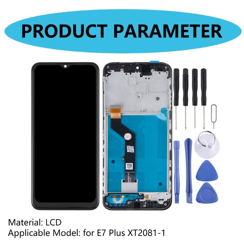 Ekran i Digitizer do E7 Plus XT2081-1 Telefon Komórkowy Wyświetlacz LCD Pełny Zespół Zamienny Naprawa Digitizera LCD