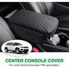 Shademax  For Center Console Cover Jeep Grand Cherokee WL -2024 2025 2026 Accessories Armrest Cover Center Console Pad PU Leather Armrest Seat Box