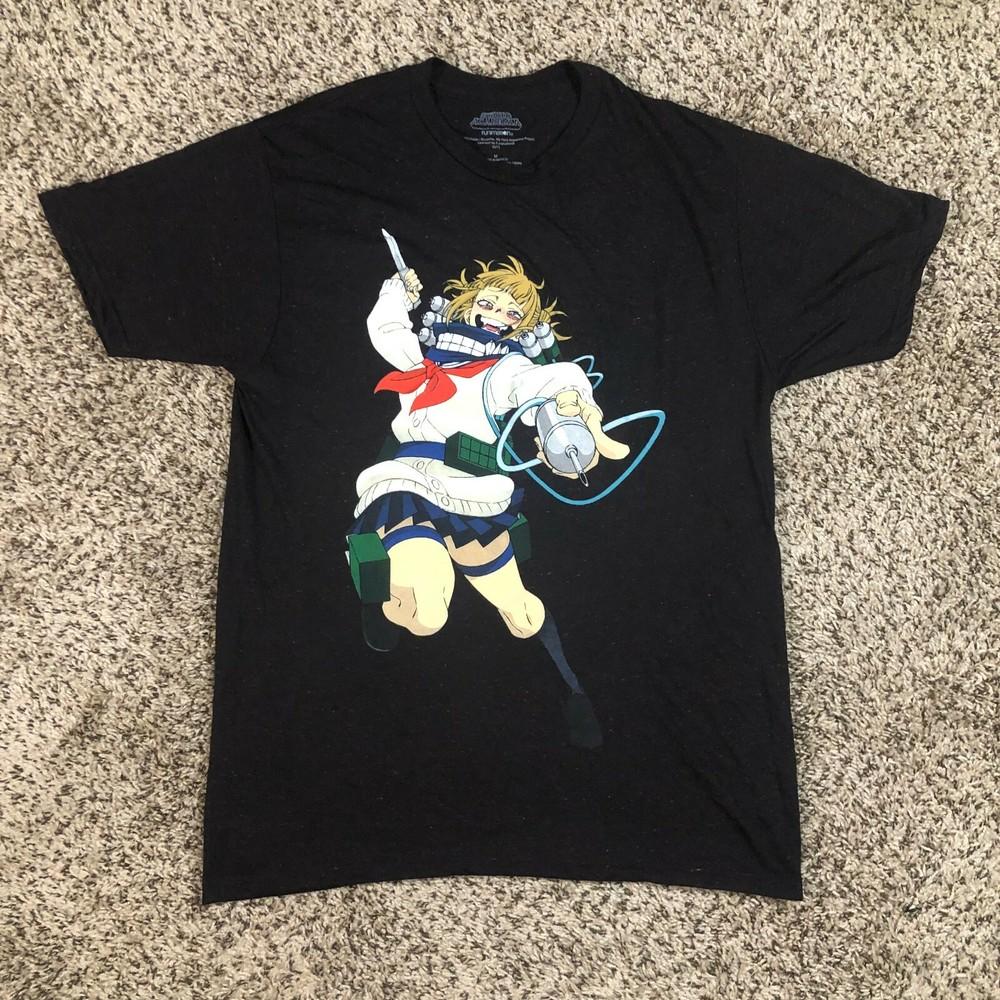 NEW Funimation My Hero Academia Himiko Toga Men Sz M Shirt Anime Manga Black Red Unisex T-Shirt