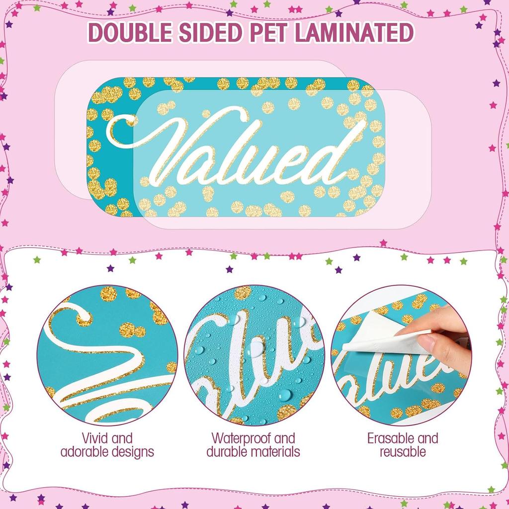 Pasimy 49 Pieces Affirmation Station Bulletin Board Set Colorful Motivational Bulletin Board Cutouts Pirational Positive Growth Mindset Classroom